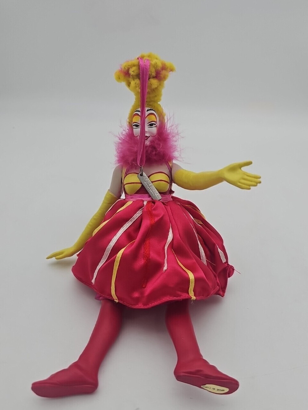 Cirque du Soleil Rose Bonbon WOOD Doll ! Collectors Item